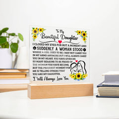 To My Daughter – Acrylic Square